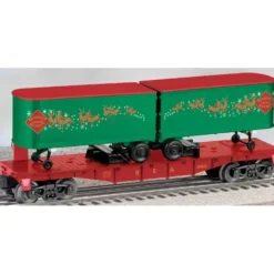 Trains*Lionel 6-39477 Christmas Flatcar w/Reindeer Trailers - Model Train Junction: Quality Parts and Art Supplies