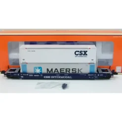 Trains|Lionel 6-27506 CSX Flat Car w/ Maersk Container - Model Train Junction: Quality Parts and Art Supplies