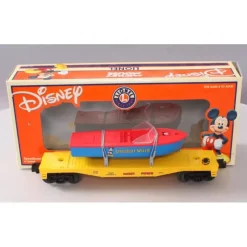 Trains*Lionel 6-26049 Disney Flat w/Speedboat Willy Boat - Model Train Junction: Quality Parts and Art Supplies