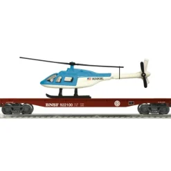 Trains*Lionel 6-22511 K-line O BNSF Flatcar with Helicopter - Model Train Junction: Quality Parts and Art Supplies