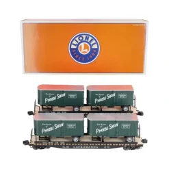 Trains*Lionel 6-21899 Lackawanna PS-4 Flatcars with Piggyback Trailers (Set of 2) - Model Train Junction: Quality Parts and Art Supplies