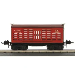 Trains*Lionel 11-70040 No. 2656 O Gauge Cattle Car in Red - Model Train Junction: Quality Parts and Art Supplies