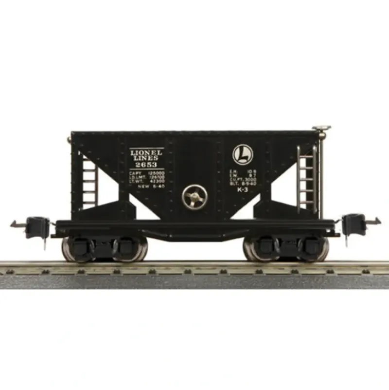 Trains*Lionel 11-70037 No. 2653 O Gauge Hopper Car Black - Model Train Junction: Quality Parts and Art Supplies