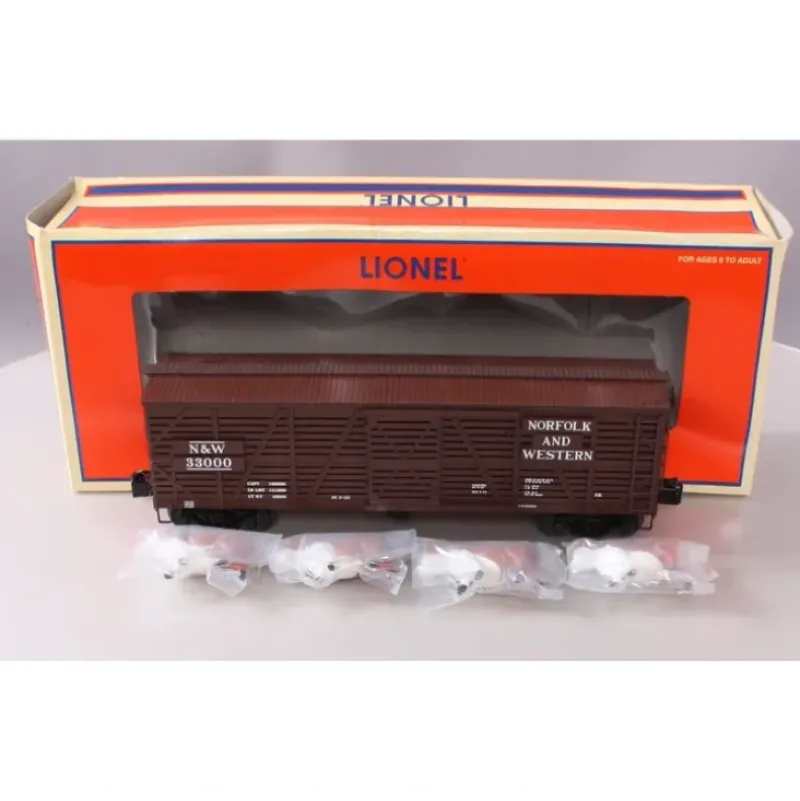 Trains*Lionel 6-17712 Norfolk & Western ACF 40-Ton Stock Car #33000 - Model Train Junction: Quality Parts and Art Supplies