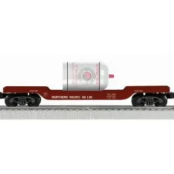 Trains*Lionel 6-22316 NP Depress Center Flatcar w/Tank - Model Train Junction: Quality Parts and Art Supplies