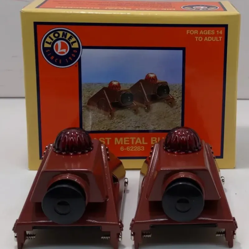 Trains*Lionel 6-62283 O and 0-27 Die-Cast Metal Illuminated Bumpers (Box of 2) NIB - Model Train Junction: Quality Parts and Art Supplies