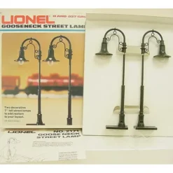 Trains*Lionel 6-2171 O And O27 7" Tall Goose Neck Street Lamps (Box of 2) - Model Train Junction: Quality Parts and Art Supplies