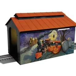 Trains|Lionel 2429070 O Angela Trotta Thomas Halloween Wood Covered Bridge Kit - Model Train Junction: Quality Parts and Art Supplies