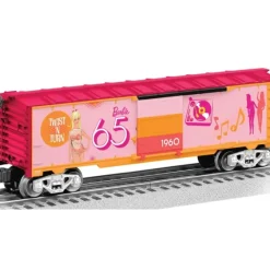 Trains*Lionel 2428430 O Barbie 65th Anniversary 1960's Boxcar - Model Train Junction: Quality Parts and Art Supplies