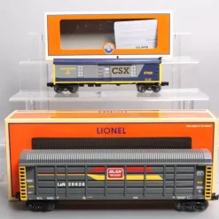 Trains*Lionel 6-30138 O-27 Chessie System Freight Cars Add-On (Set of 2) - Model Train Junction: Quality Parts and Art Supplies