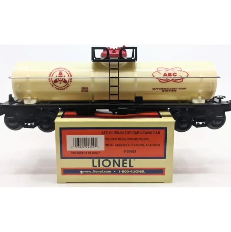 Trains*Lionel 6-29629 O Gauge AEC Glow In The Dark Tank Car - Model Train Junction: Quality Parts and Art Supplies