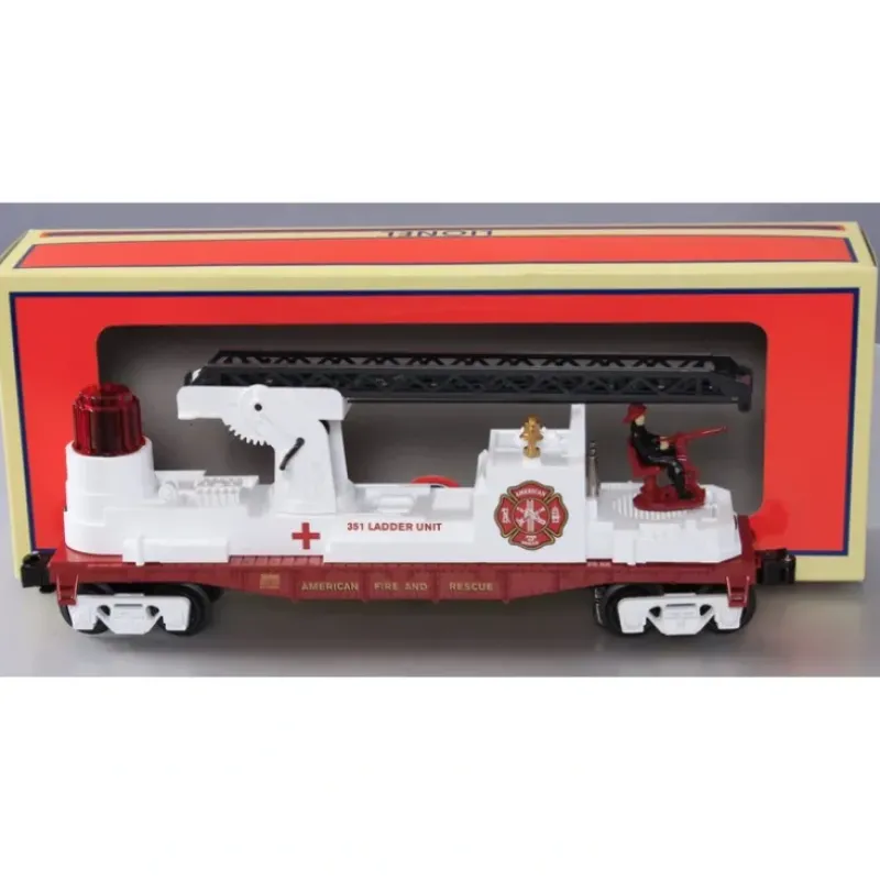 Trains*Lionel 6-36890 O Gauge American Fire and Rescue Fireman & Ladder Car LN/Box - Model Train Junction: Quality Parts and Art Supplies
