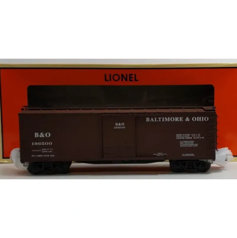 Trains*Lionel 6-27854 O Gauge Baltimore & Ohio Double Wood-Sheathed Boxcar #196500 - Model Train Junction: Quality Parts and Art Supplies