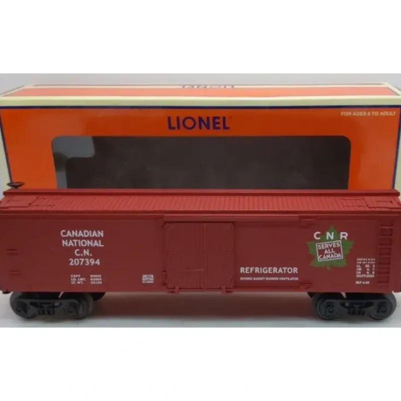 Trains*Lionel 6-26178 O Gauge Canadian National Wood-Sided Refrigerator Car #207394 LN/Box - Model Train Junction: Quality Parts and Art Supplies