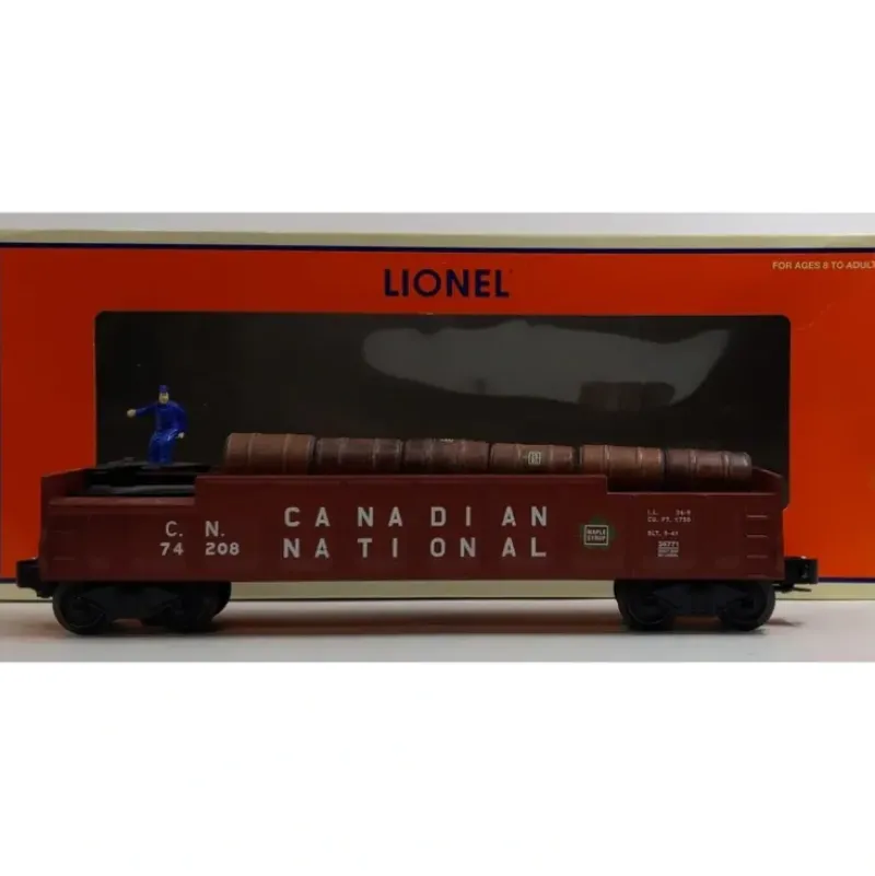 Trains*Lionel 6-36771 O Gauge Canadian National Operating Barrel Car #74208 LN/Box - Model Train Junction: Quality Parts and Art Supplies