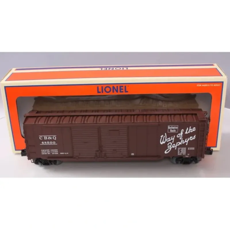 Trains*Lionel 6-27221 O Gauge CB&Q Double-Door Boxcar w/ End Doors #48500 - Model Train Junction: Quality Parts and Art Supplies