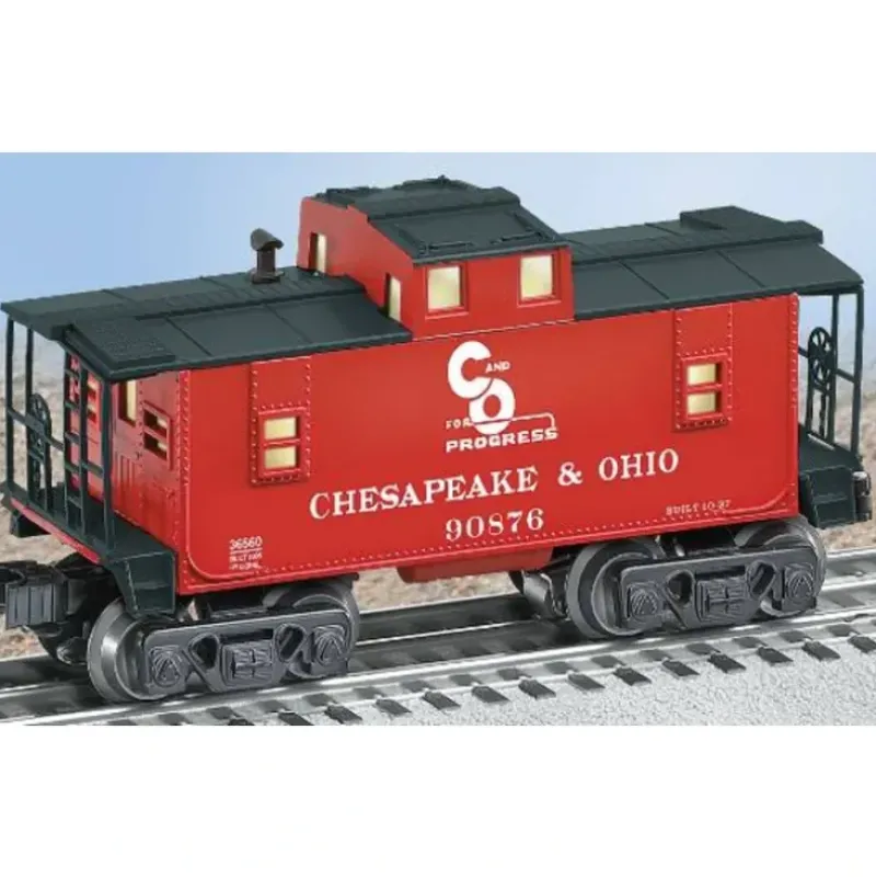Trains*Lionel 6-36560 O Gauge Chesapeake & Ohio Illuminated Caboose #90876 - Model Train Junction: Quality Parts and Art Supplies