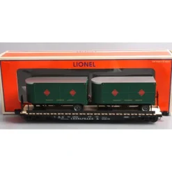 Trains*Lionel 6-27545 O Gauge Chesapeake & Ohio REA PS-4 Flatcars w/ Trailers - Model Train Junction: Quality Parts and Art Supplies