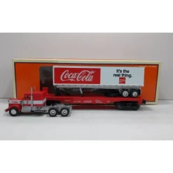 Trains*Lionel 6-26641 O Gauge Coca-Cola Flat w/Tractor Trailer - Model Train Junction: Quality Parts and Art Supplies