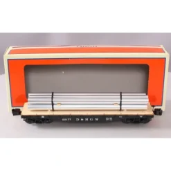 Trains*Lionel 6-27816 O Gauge D&RGW 40' Flatcar with Pipes - Model Train Junction: Quality Parts and Art Supplies