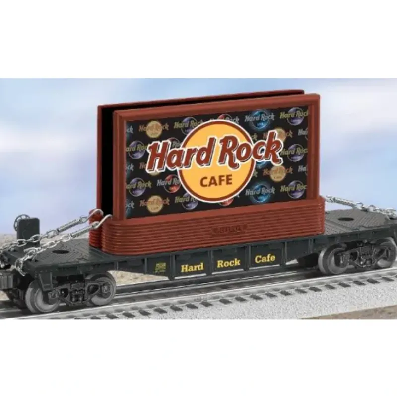 Trains*Lionel 6-26308 O Gauge Hard Rock Cafe Flatcar with Billboards - Model Train Junction: Quality Parts and Art Supplies