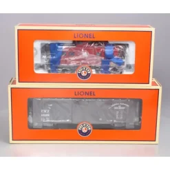 Trains*Lionel 6-27289 O Gauge Jersey Central Caboose and Double Sheath Boxcar 2-Pack - Model Train Junction: Quality Parts and Art Supplies