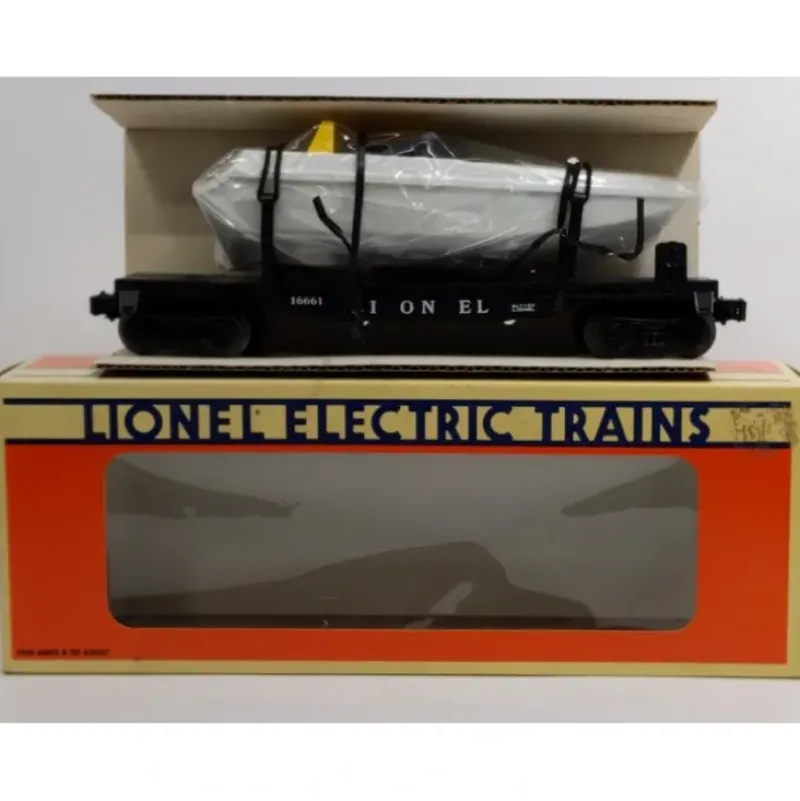 Trains*Lionel 6-16661 O Gauge Lionel Flatcar with Motorized Boat LN/Box - Model Train Junction: Quality Parts and Art Supplies