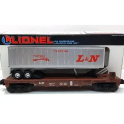 Trains*Lionel 6-16357 O Gauge Louisville and Nashville Flatcar w/Trailer EX/Box - Model Train Junction: Quality Parts and Art Supplies