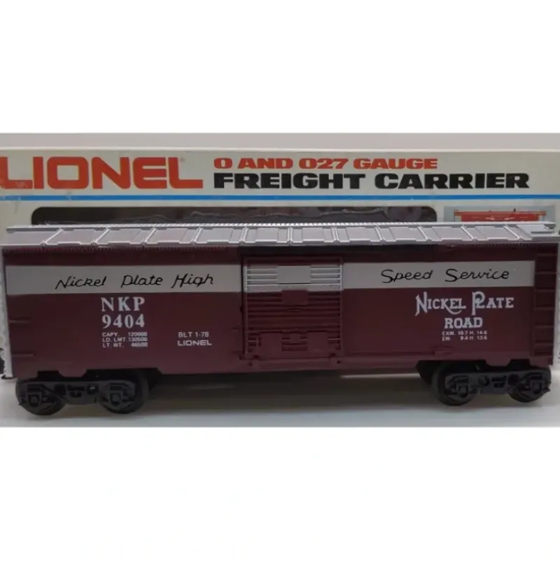 Trains*Lionel 6-9404 O Gauge Nickel Plate Road Boxcar EX/Box - Model Train Junction: Quality Parts and Art Supplies