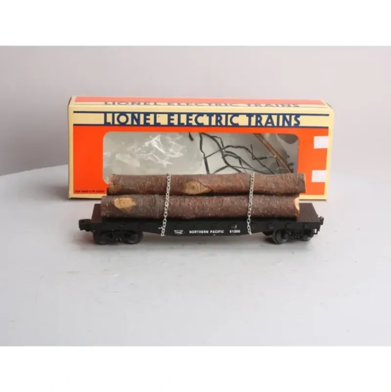 Trains*Lionel 6-17510 O Gauge Northern Pacific Flatcar with Logs #61200 LN/Box - Model Train Junction: Quality Parts and Art Supplies
