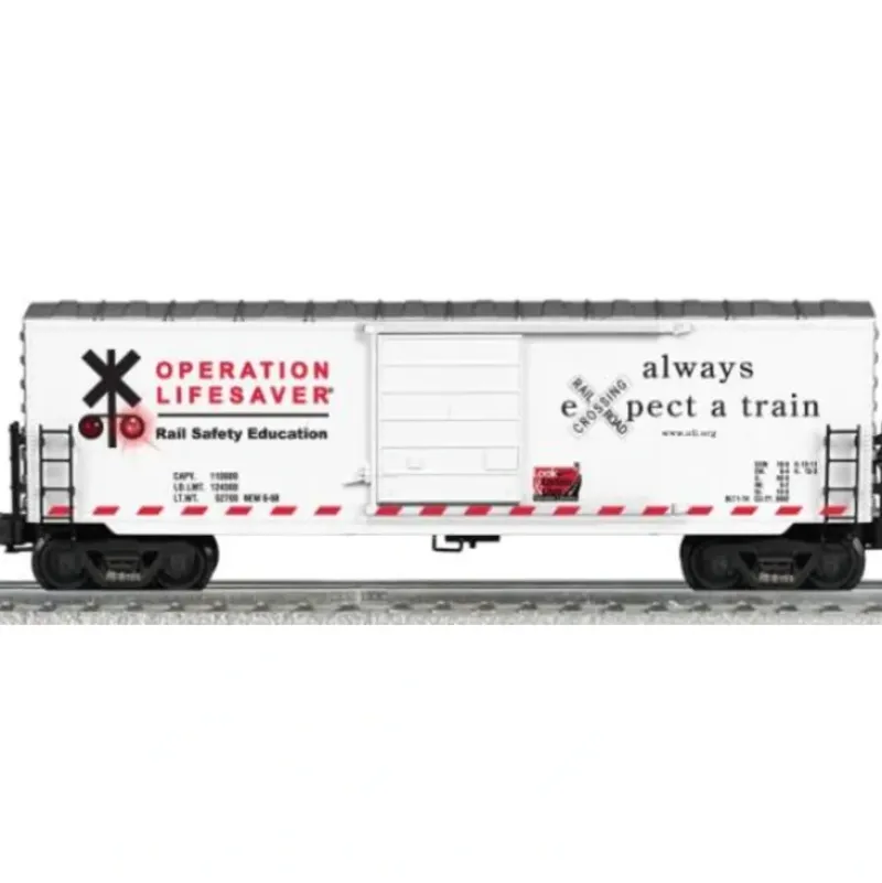 Trains*Lionel 6-22562 O Gauge Operation Lifesaver Boxcar w/ Flashing Lights - Model Train Junction: Quality Parts and Art Supplies