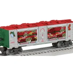 Trains|Lionel 6-29628 O Gauge Poinsettia Mint Car - Model Train Junction: Quality Parts and Art Supplies