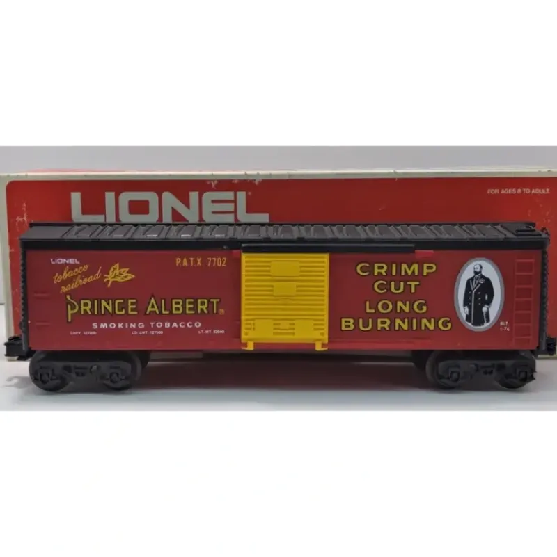 Trains*Lionel 6-7702 O Gauge Prince Albert Billboard Boxcar #7702 LN/Box - Model Train Junction: Quality Parts and Art Supplies