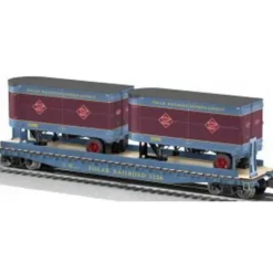 Trains*Lionel 6-27840 O Gauge PRR PS4 Flatcar w/ Trailers - Model Train Junction: Quality Parts and Art Supplies