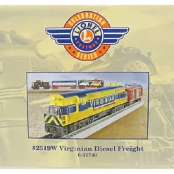Trains*Lionel 6-31740 O Gauge PWC Virginian Diesel Freight Train Set #2519W - Model Train Junction: Quality Parts and Art Supplies