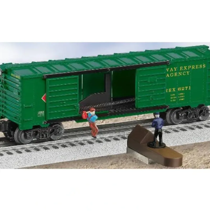 Trains*Lionel 6-26869 O Gauge Railway Express Agency Jumping Hobo Operating Boxcar - Model Train Junction: Quality Parts and Art Supplies