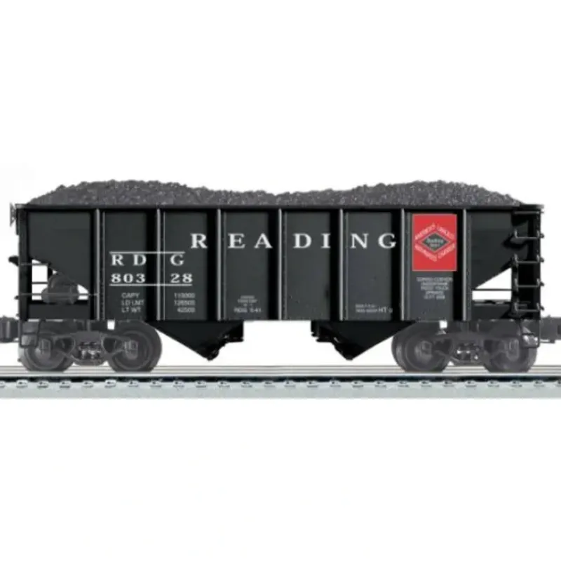 Trains*Lionel 6-21338 O Gauge Reading 2-Bay Ribbed Hopper #80328 - Model Train Junction: Quality Parts and Art Supplies