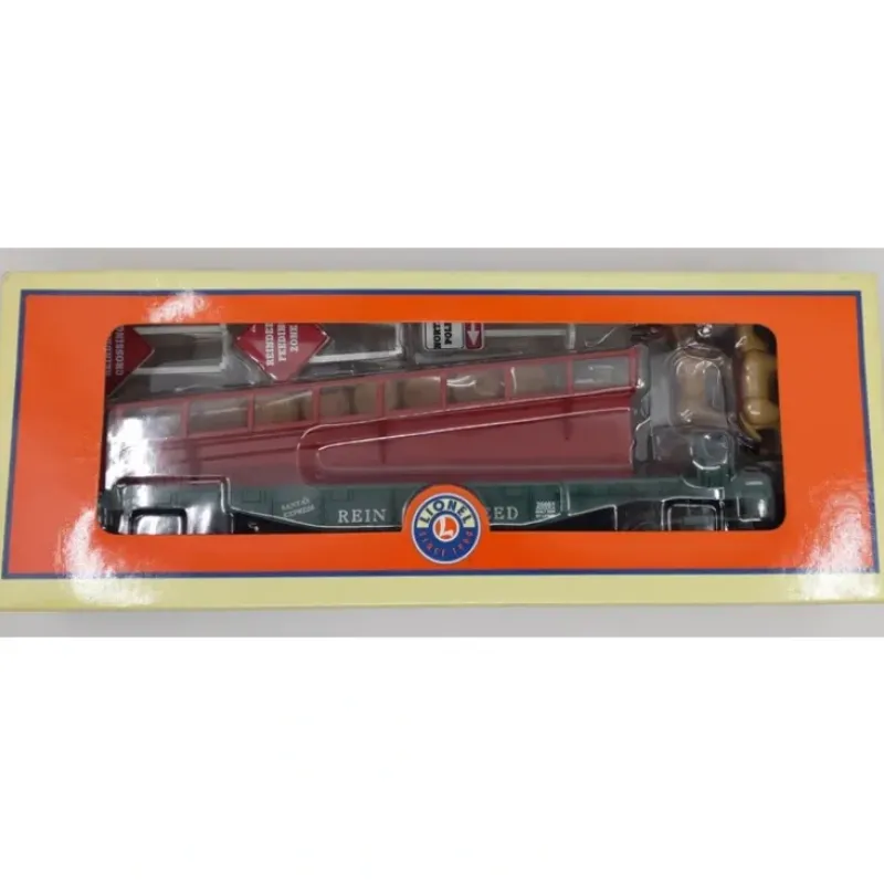 Trains*Lionel 6-26661 O Gauge Reindeer Feed Barrel Ramp Car Pack - Model Train Junction: Quality Parts and Art Supplies