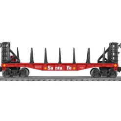 Trains*Lionel 6-26390 O Gauge Santa Fe Flatcar with Bulkheads - Model Train Junction: Quality Parts and Art Supplies