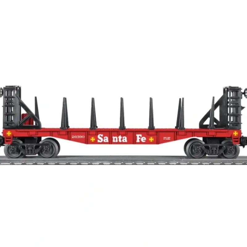 Trains*Lionel 6-26390 O Gauge Santa Fe Flatcar with Bulkheads - Model Train Junction: Quality Parts and Art Supplies