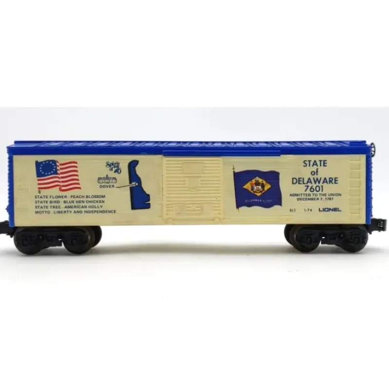 Trains*Lionel 6-7601 O Gauge State of Delaware Boxcar EX - Model Train Junction: Quality Parts and Art Supplies