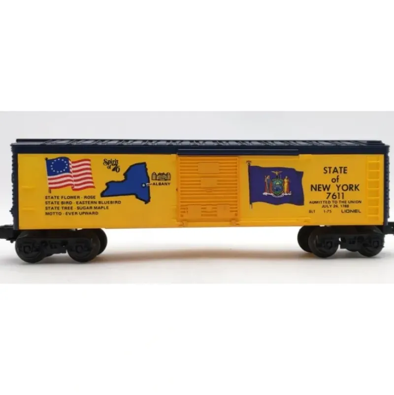Trains*Lionel 6-7611 O Gauge State of New York Boxcar #7611 VG - Model Train Junction: Quality Parts and Art Supplies