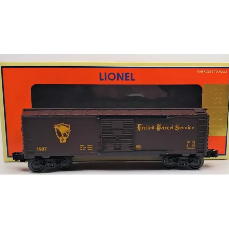 Trains*Lionel 6-25041 O Gauge UPS Centennial Boxcar #1907 - Model Train Junction: Quality Parts and Art Supplies