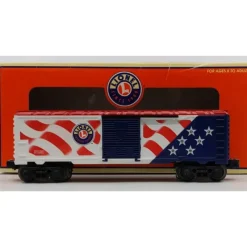Trains*Lionel 6-26777 O Gauge U.S. Flag Boxcar w/Lights NIB - Model Train Junction: Quality Parts and Art Supplies