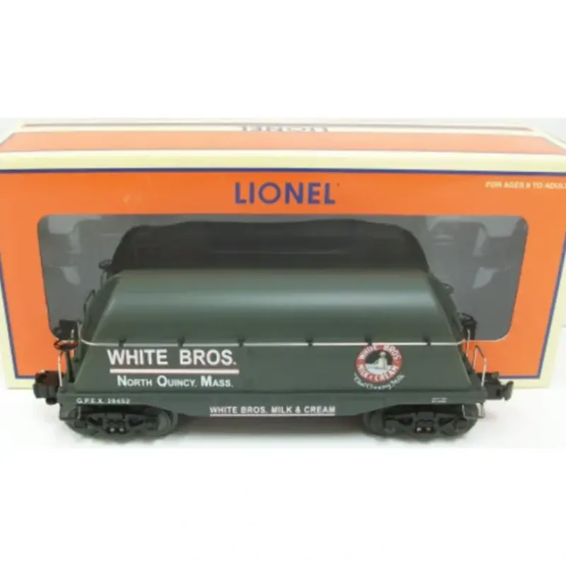 Trains*Lionel 6-39452 O Gauge White Bros. Flatcar with Milk Container - Model Train Junction: Quality Parts and Art Supplies