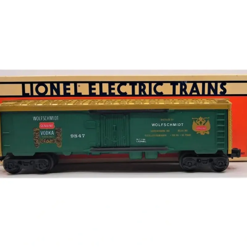 Trains*Lionel 6-9847 O Gauge Wolfschmidt Vodka Billboard Refrigerator Car LN/Box - Model Train Junction: Quality Parts and Art Supplies