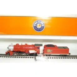 Trains|Lionel 6-28699 O Holiday Red 2-8-2 Steam Locomotive & Tender #25 - Model Train Junction: Quality Parts and Art Supplies
