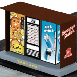 Trains*Lionel 6-22387 O Kiosk with 3 Illuminated Vending Machines - Model Train Junction: Quality Parts and Art Supplies