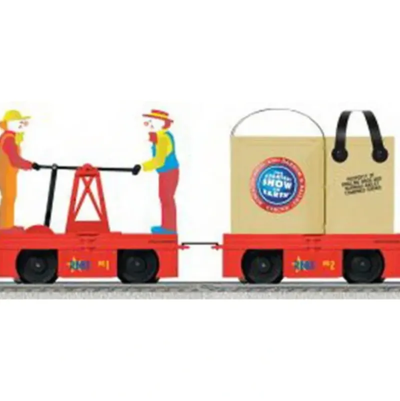 Trains*Lionel 6-22563 O-27 KL Clown Handcar & Trailer - Model Train Junction: Quality Parts and Art Supplies