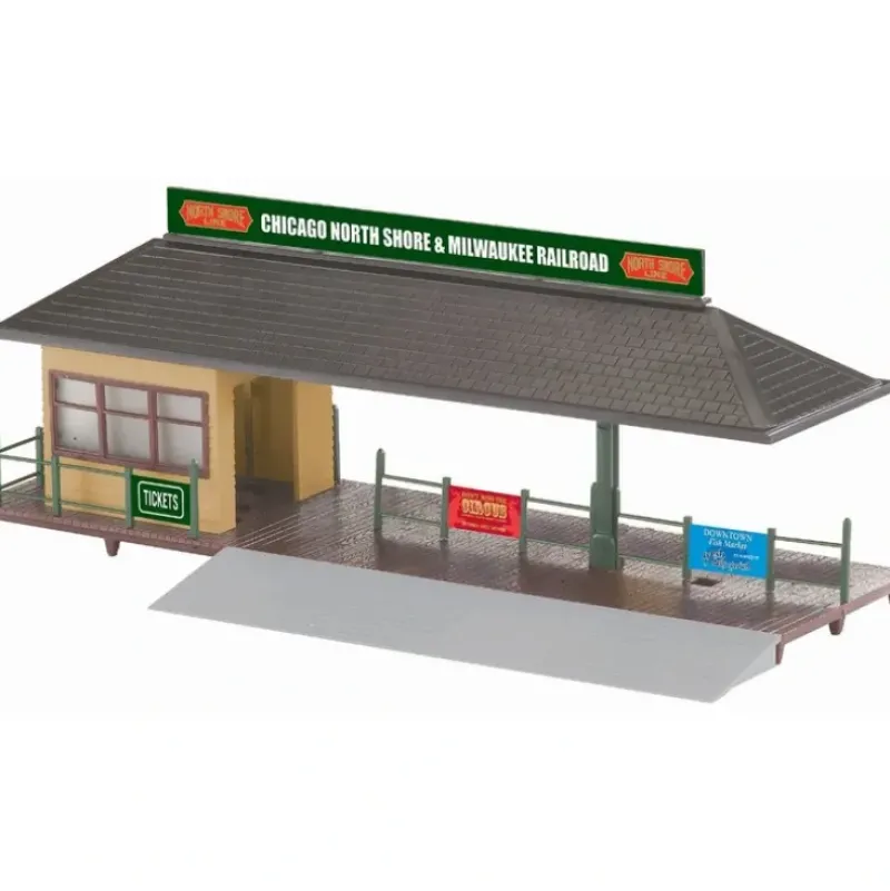 Trains*Lionel 6-22288 O K-Line Commuter Train Station with 6 Roadname Stickers - Model Train Junction: Quality Parts and Art Supplies